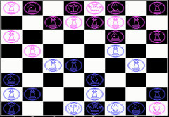 DOS user inteface of chess game