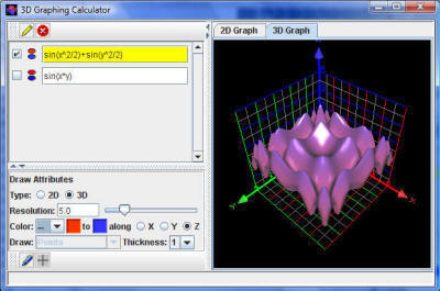 Graphing Caculator 3D: Shading along z axis