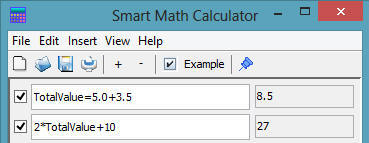 Defining Variable in Calculator