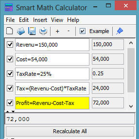 Variable Calculator