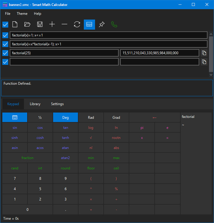 Define Functions Calculator